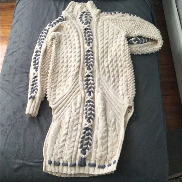 Prabal Gurung M Sweater Dress chunky cable knit - Picture 7 of 8